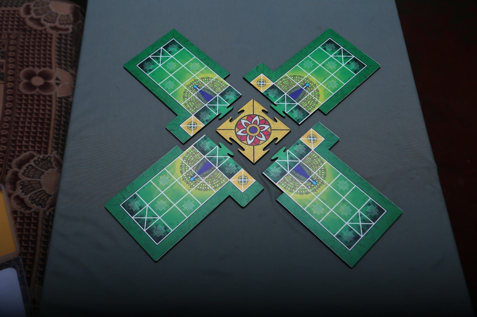 Thayam foldable wooden gameboard assembled